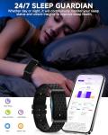 Smart Fitness Tracker Bracelet with Health Monitor