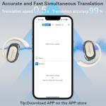 SIOTMERA AI Translation Earbuds, 144 Languages