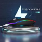 TENMOS Rechargeable Bluetooth Wireless Mouse - Matte Black