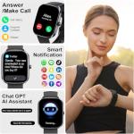AI Smartwatch with ChatGPT, Bluetooth, Fitness Tracking