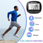 Clip-on Pedometer for Steps, Miles, and Calories