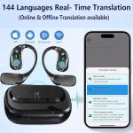 Real-Time AI Translator Earbuds with 36H Playtime