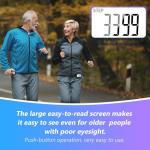 Clip-on Pedometer for Steps, Miles, and Calories