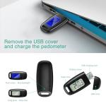 ORIA Rechargeable 3D Step Counter Pedometer