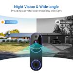 ALPHAPEACH 1080p Wireless Smart Video Doorbell