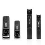 Nonslip Wide Nail Clippers Manicure Set in Black