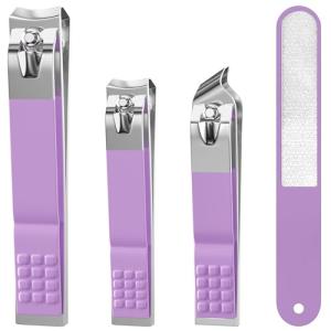 DUCOO 4-Piece Nonslip Nail Clipper Set