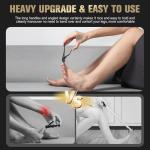 Ergonomic Non-Slip Wide Nail Clippers for Seniors