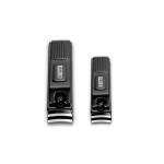Nonslip Wide Nail Clippers Manicure Set in Black