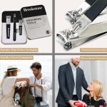 Brookstone Non-Slip Nail Clippers Set with Case