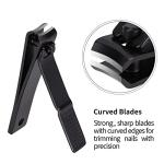 Nonslip Extra Wide Nail Clipper Set with File