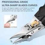 Black Non-Slip Wide Nail Clipper Set