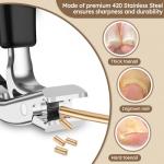 Extra Wide Non-Slip Toenail Clippers for Seniors