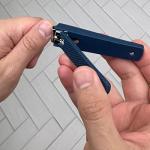 Navy Extra Wide Non-Slip Nail Clippers Set