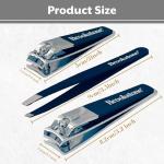 Brookstone Non-Slip Nail Clippers Set with Case