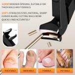 Ergonomic Non-Slip Wide Nail Clippers for Seniors