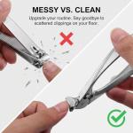 Ergonomic Non-Slip Wide Jaw Nail Clippers