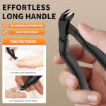 Ergonomic Non-Slip Wide Nail Clippers for Seniors