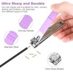 DUCOO 4-Piece Nonslip Nail Clipper Set