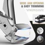Ergonomic Non-Slip Wide Jaw Nail Clippers