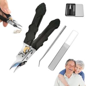 Anti-Slip Nail Clipper Set with Ultra-Sharp Tips