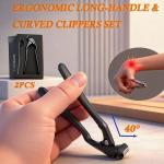 Ergonomic Non-Slip Nail Clipper for Thick Nails