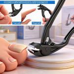 Ergonomic Non-Slip Nail Clipper for Thick Nails