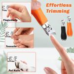 2 Pack Non-Slip Wide Jaw Nail Clippers