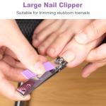 DUCOO 4-Piece Nonslip Nail Clipper Set