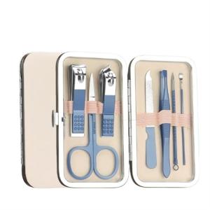 Portable 7-Piece Stainless Steel Nail Clipper Set