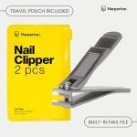 Non-Slip Extra Wide Nail Clippers Set - 2 Pack