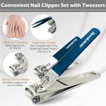 Brookstone Non-Slip Nail Clippers Set with Case