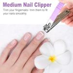 DUCOO 4-Piece Nonslip Nail Clipper Set