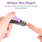 DUCOO 4-Piece Nonslip Nail Clipper Set