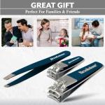 Brookstone Non-Slip Nail Clippers Set with Case