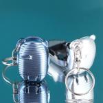 Foldable Mini Nail Clipper Keychain - Blue