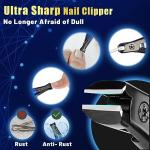 Non-Slip Extra Wide Nail Clippers for Thick Nails