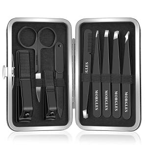 MORGLES 9-Piece Stainless Steel Nail Clippers Set