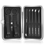MORGLES 9-Piece Stainless Steel Nail Clippers Set