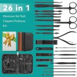 26-Piece Nonslip Nail Clippers and Manicure Set