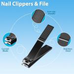 MORGLES 9-Piece Stainless Steel Nail Clippers Set