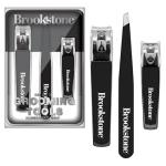 Brookstone Non-Slip Nail Clippers Set with Case