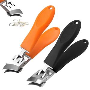 Wide Jaw Nonslip Nail Clippers - 2 Pack