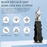 Black Non-Slip Wide Nail Clipper Set