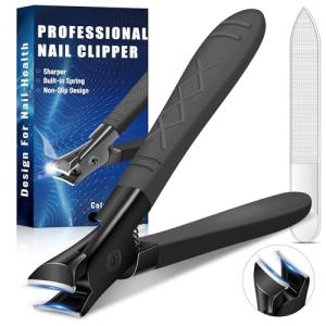 Extra Wide Non-Slip Nail Clippers for Thick Nails