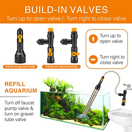 Hygger Auto Siphon Pump for Easy Aquarium Maintenance