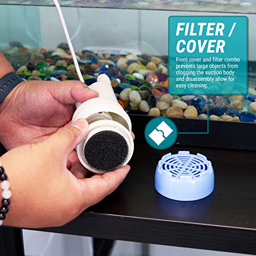 Electric Aquarium Gravel Cleaner with 30 ft Hose