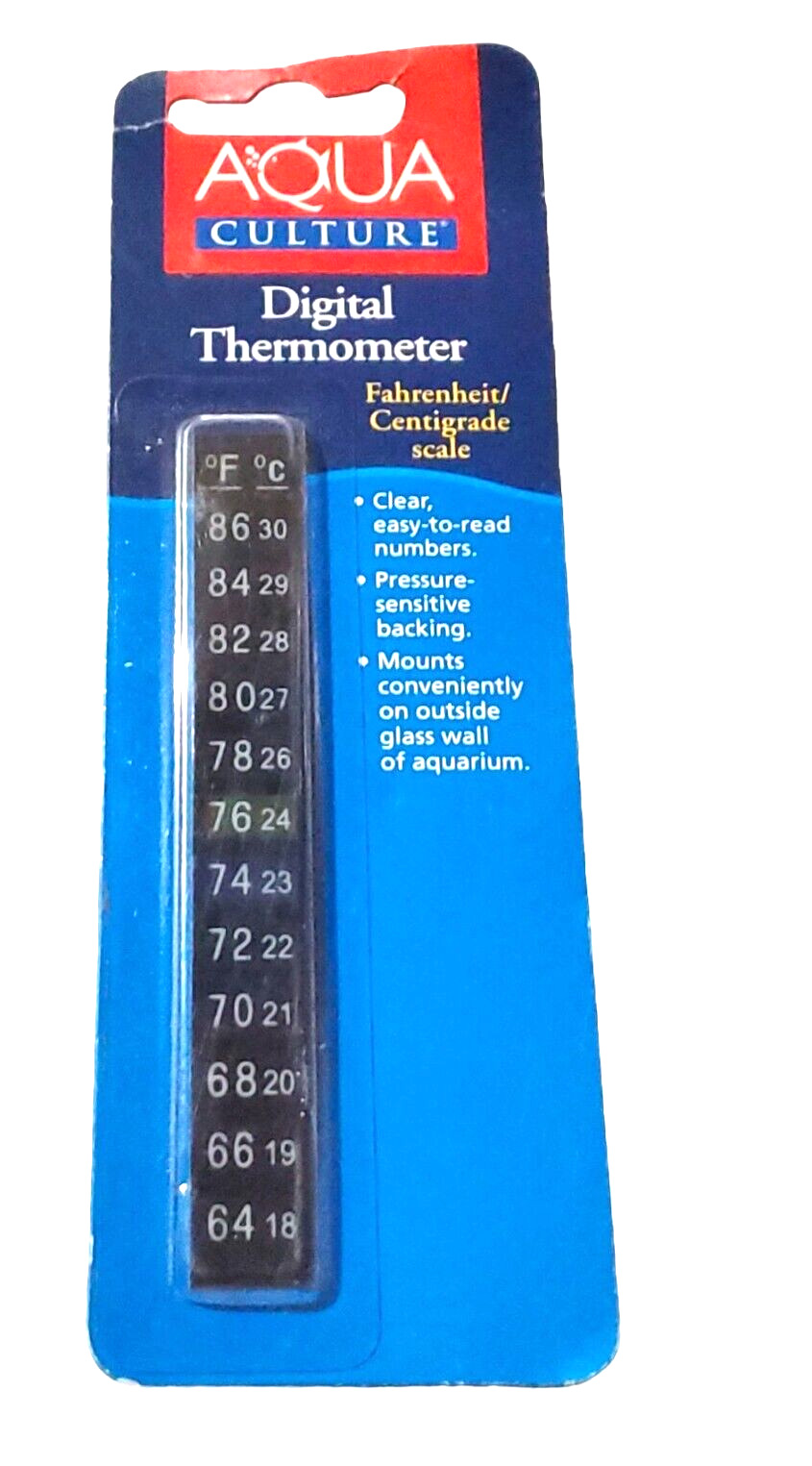 Digital Aquarium Thermometer Stick-On Scale
