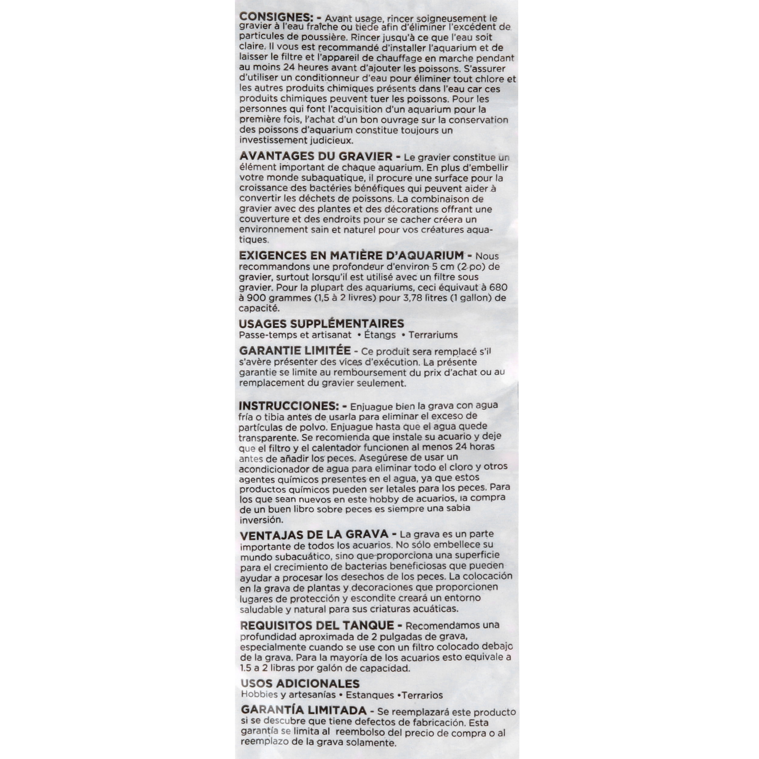 Natural Aquarium Gravel, 25 lb Bag