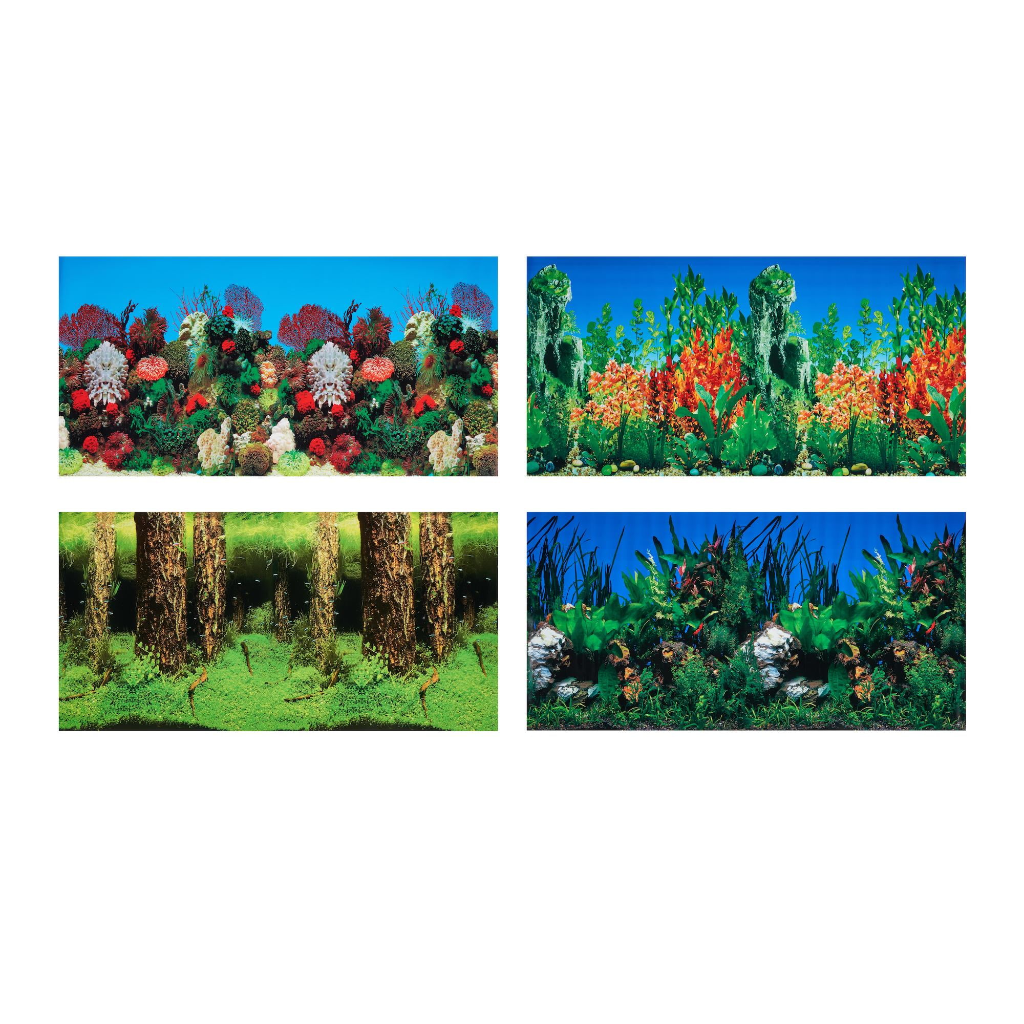 Aqua Culture Double-Sided Aquarium Background, 55 Gallon